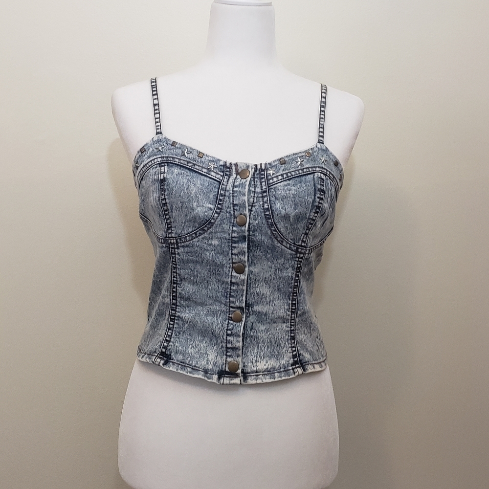 3/25$ Dream Out Loud Denim Fashion Crop Top